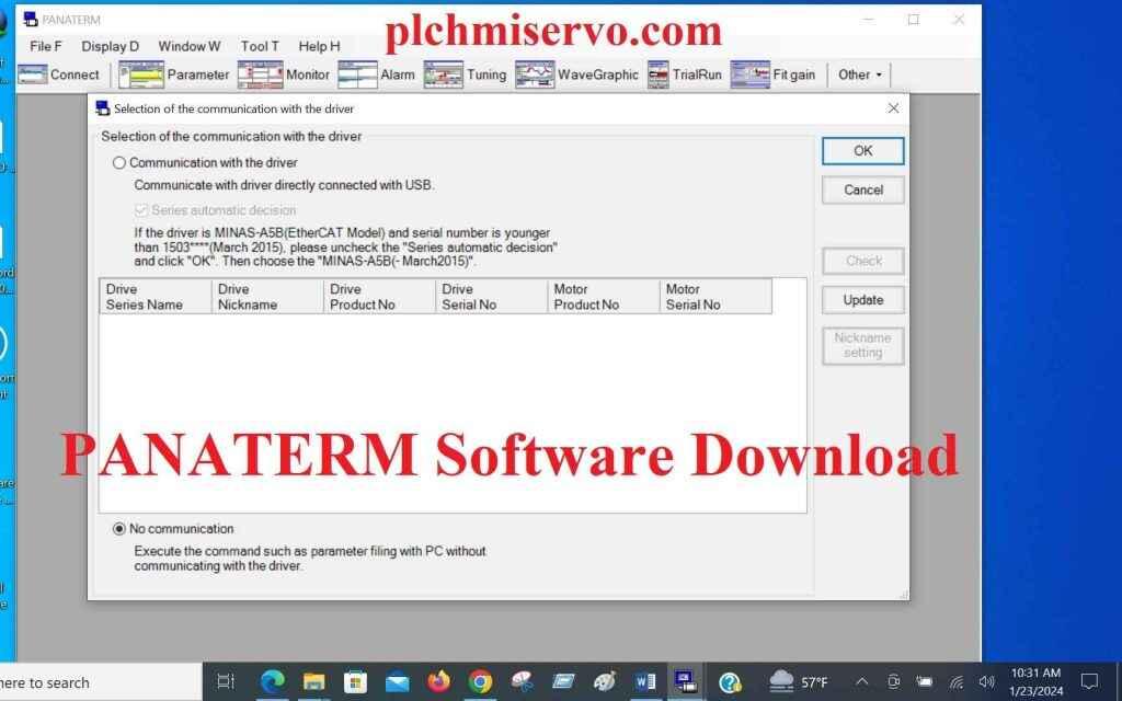 PANATERM Software Download